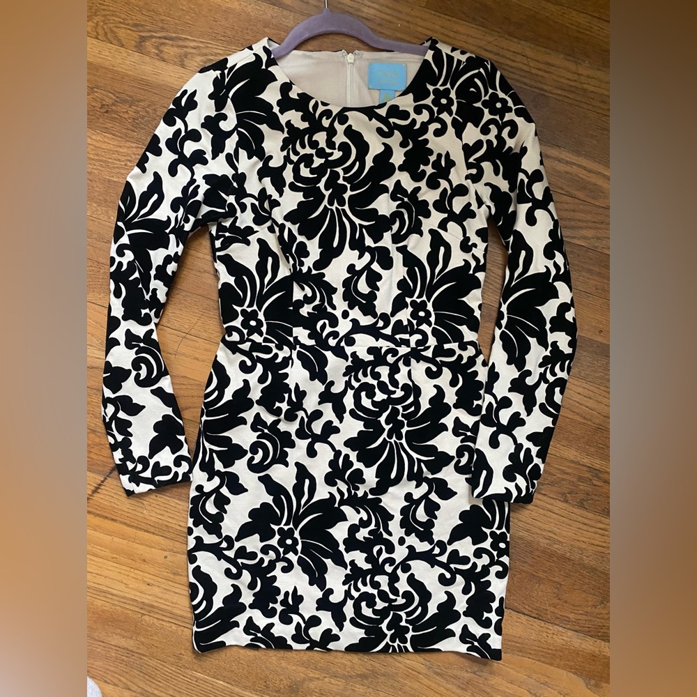 Cece by Cynthia Steffe black and ivory dress. Size 6